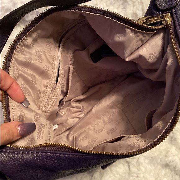 Michael Kors Boho Purse & Wallet Set Purple - Picture 5 of 8